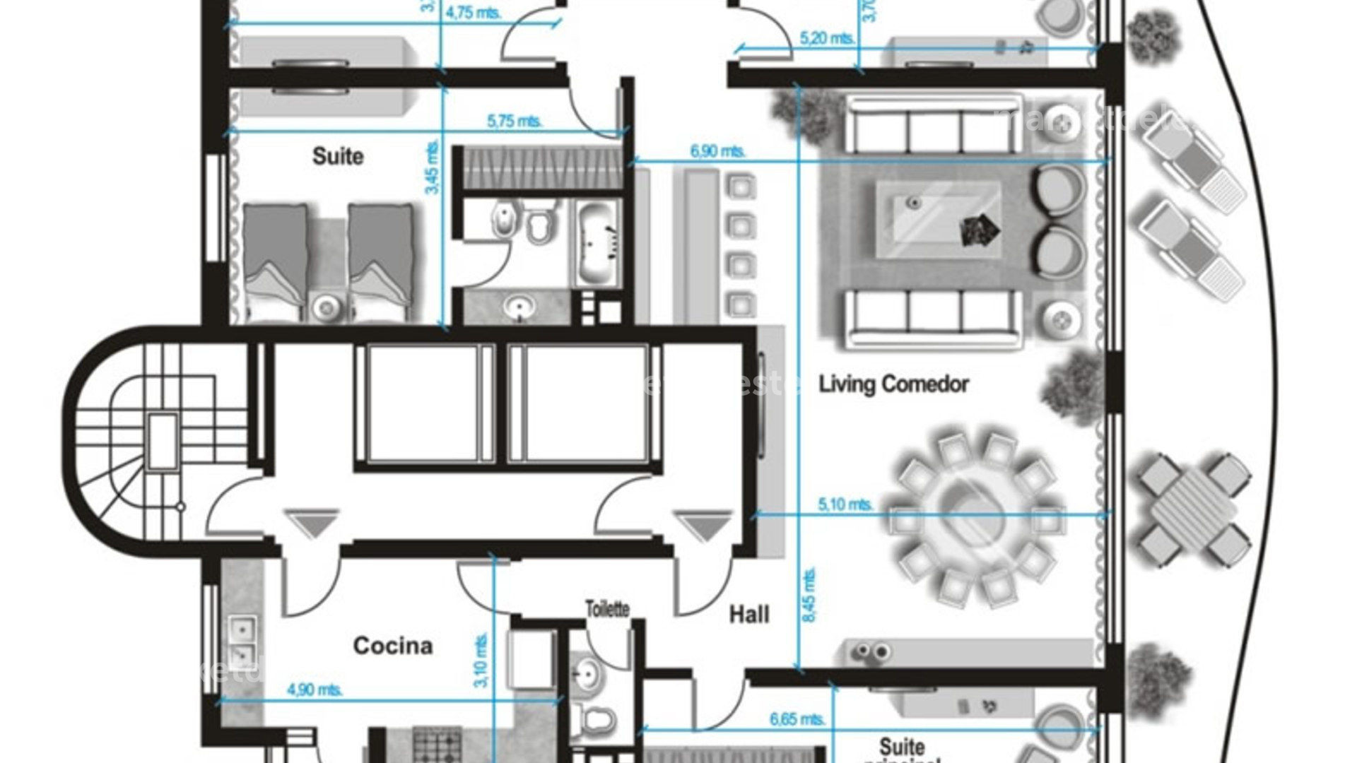 AQUARELA 02 / 4 SUITE / DEP / TOILETTE