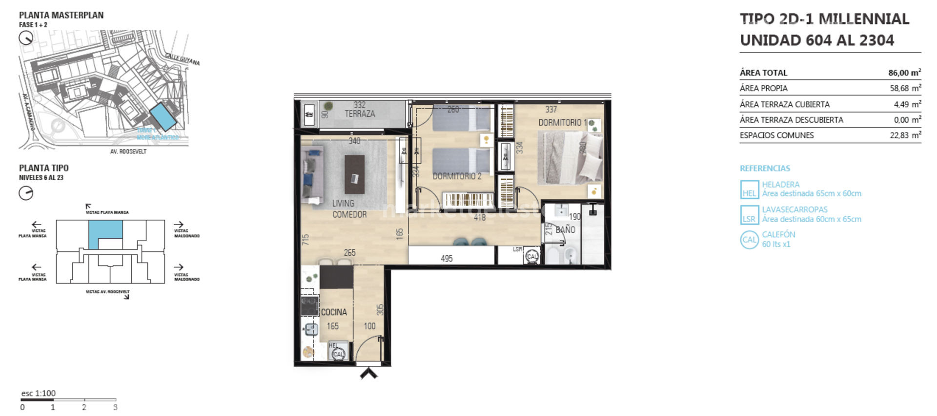 MORE ATLANTICO - 2 DORMS