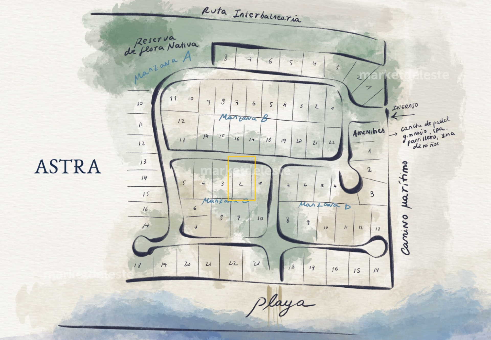 BARRIO ASTRA MANZANA C - 1156 M2 