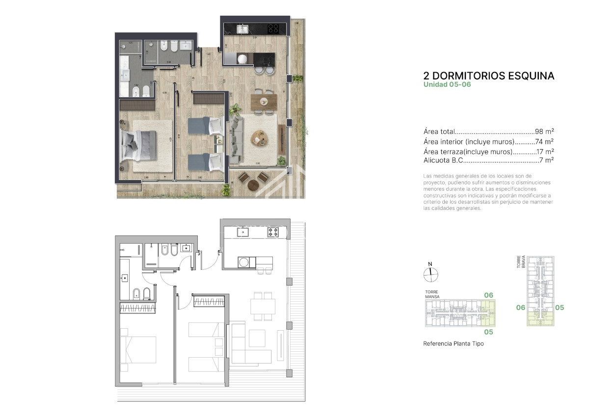 Espectacular apartamento ubicado en parada 4, Punta del Este de 2 dormitorios imagen 3