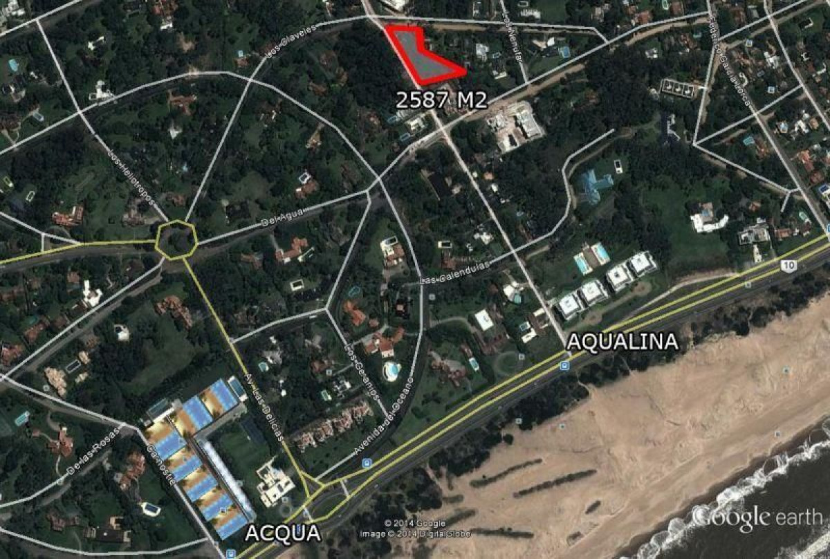 Terreno en venta con proyecto para edificio  en  Rincón Del Indio 