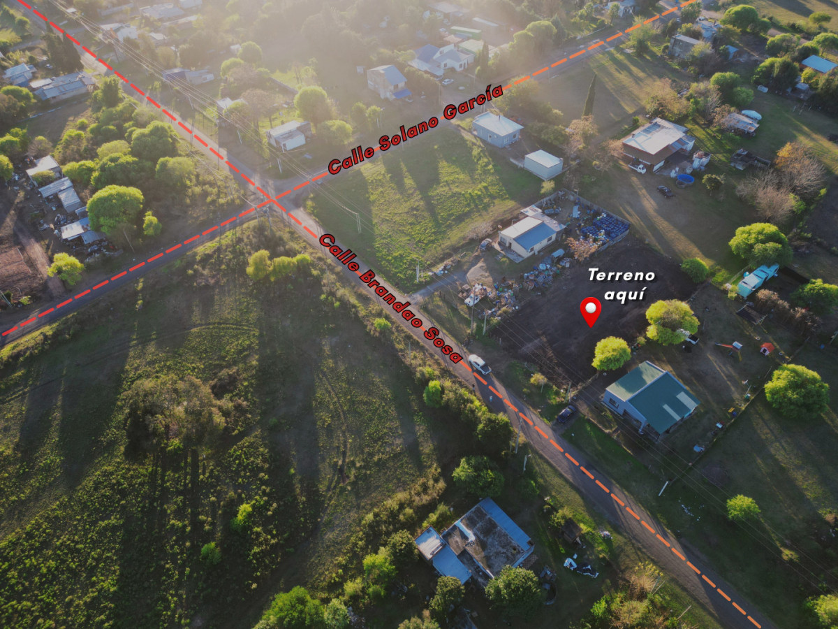 Terreno nivelado de 1018 m2 en venta