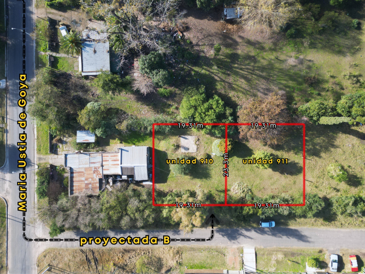 Venta de dos terrenos de 451m2 zona Nuevo Paysandu