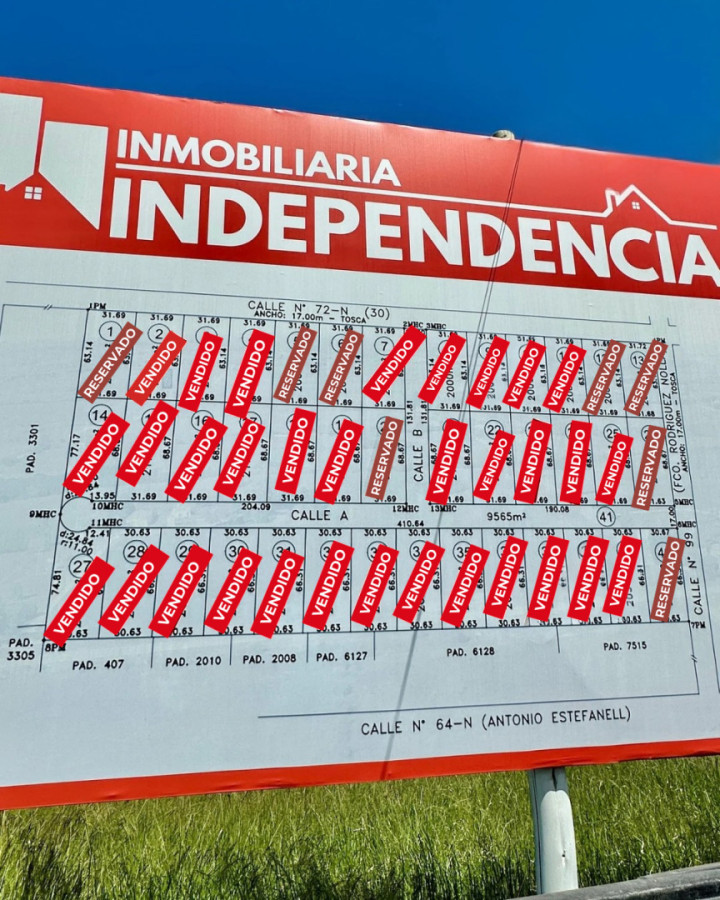 Barrio Lomas del Este Terrenos financiados con disponibilidad de servicios