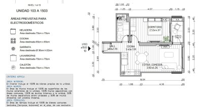 Venta apartamento un dormitorio Punta del este Roosevelt