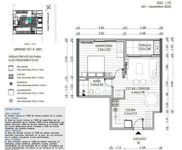 Venta apartamento un dormitorio Punta del Este Roosevelt 