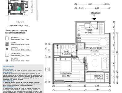 Venta apartamento un dormitorio Punta del Este Roosevelt 