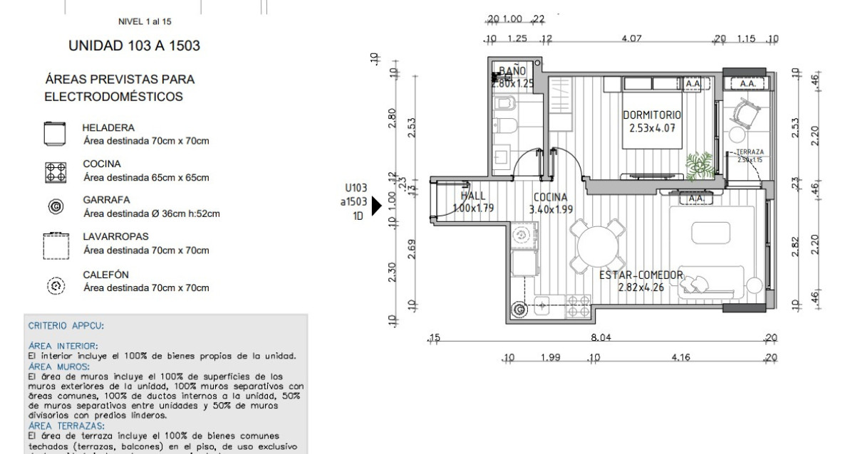Venta apartamento un dormitorio Punta del este Roosevelt