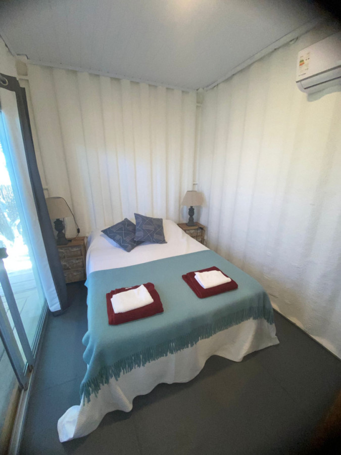 Cabaña de 1 dormitorio en alquiler temporal a cuadras del mar