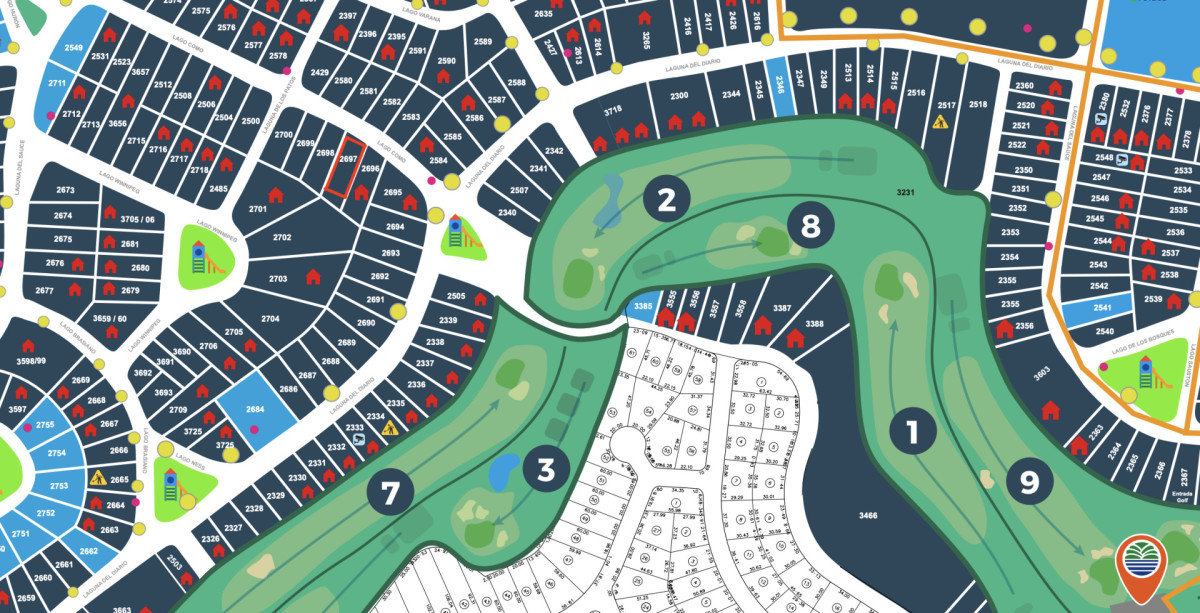 Venta terreno club del lago