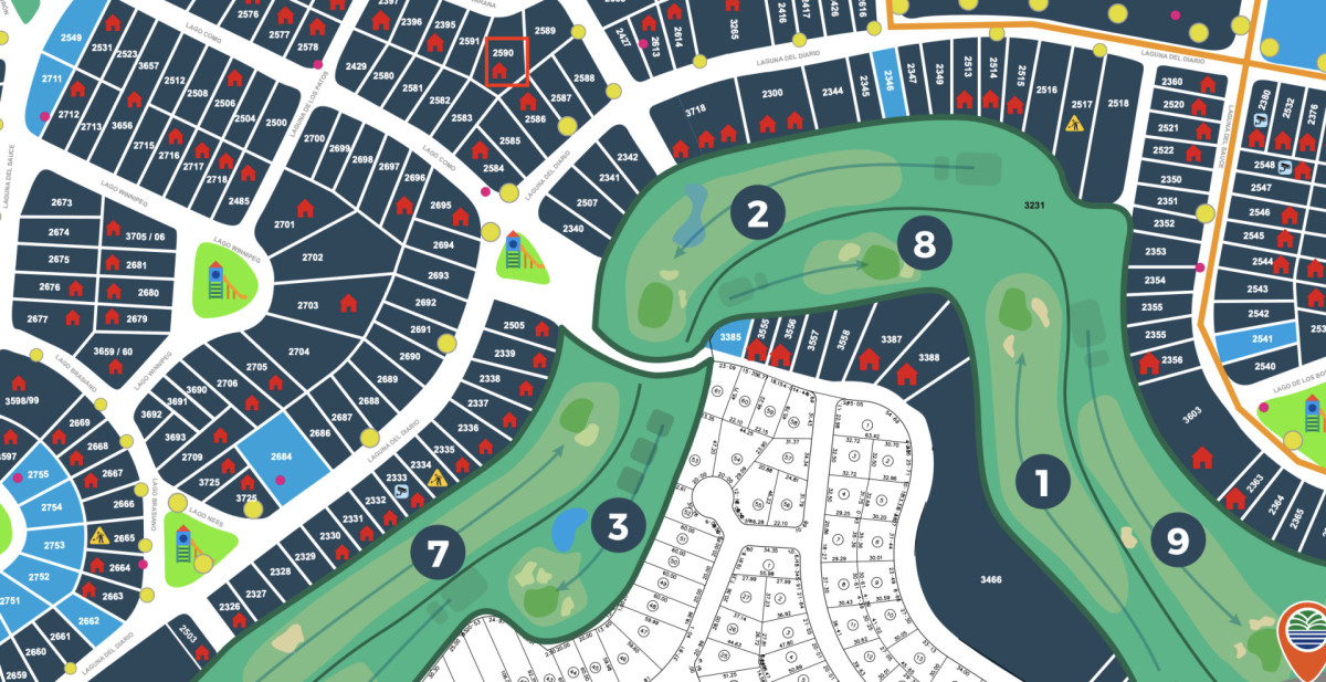 Venta terreno club del lago