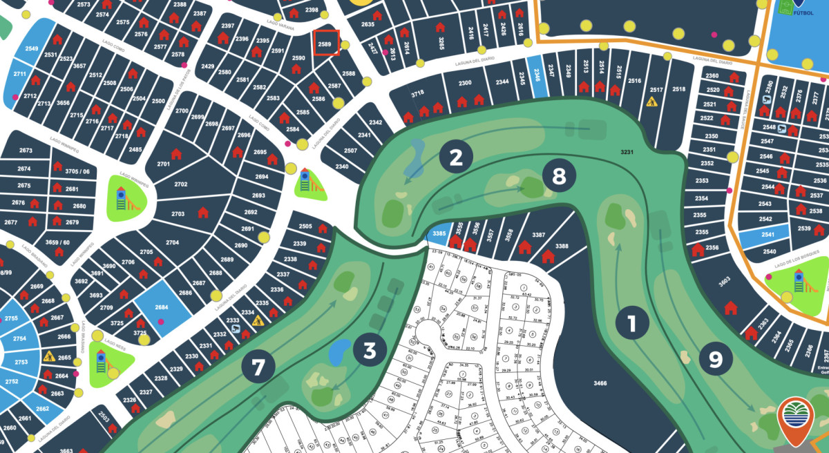 Venta terreno club del lago