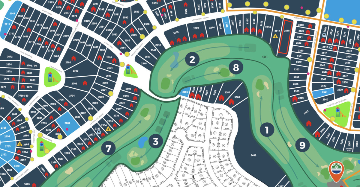 Venta terreno club del lago hoyo 2