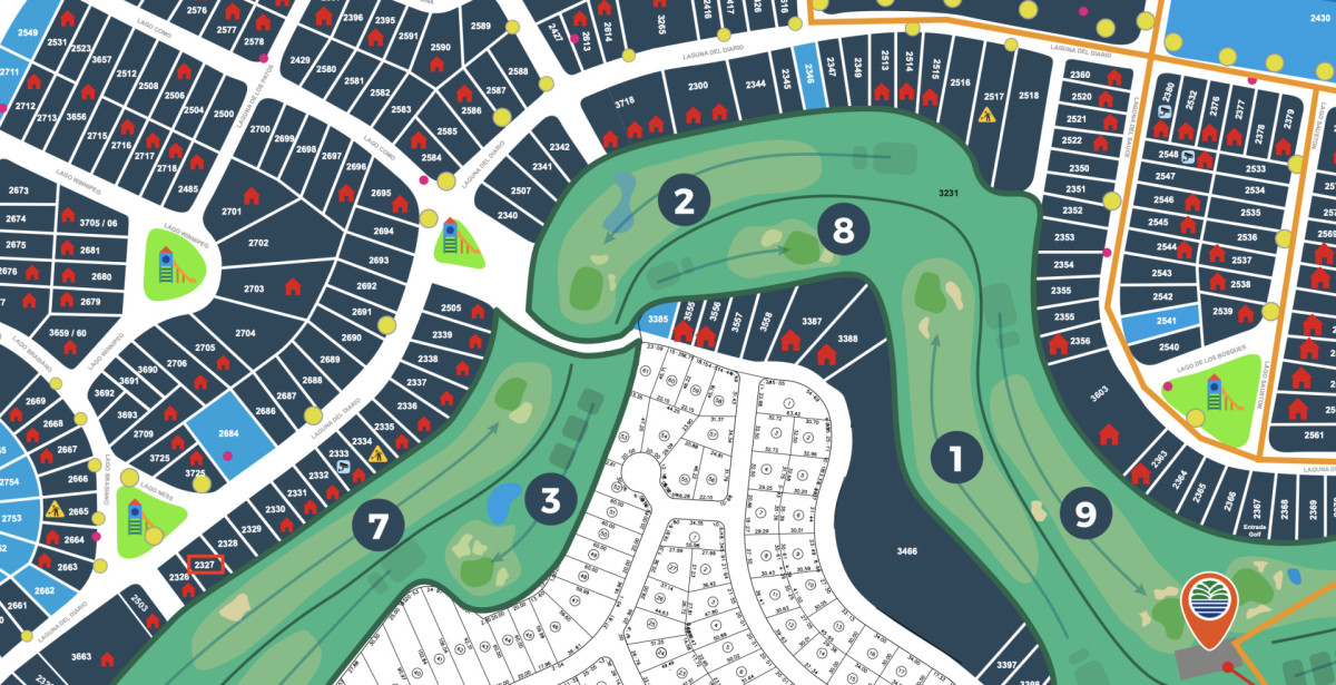 Venta terreno club del lago