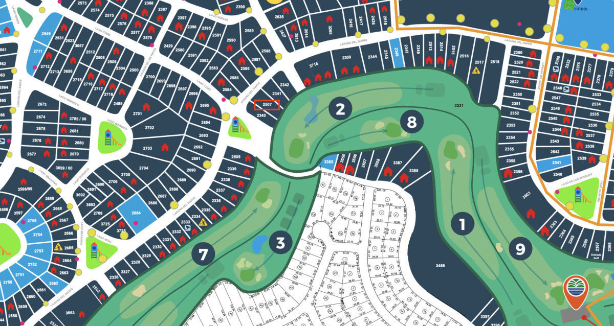 Venta terreno hoyo 2 club del lago