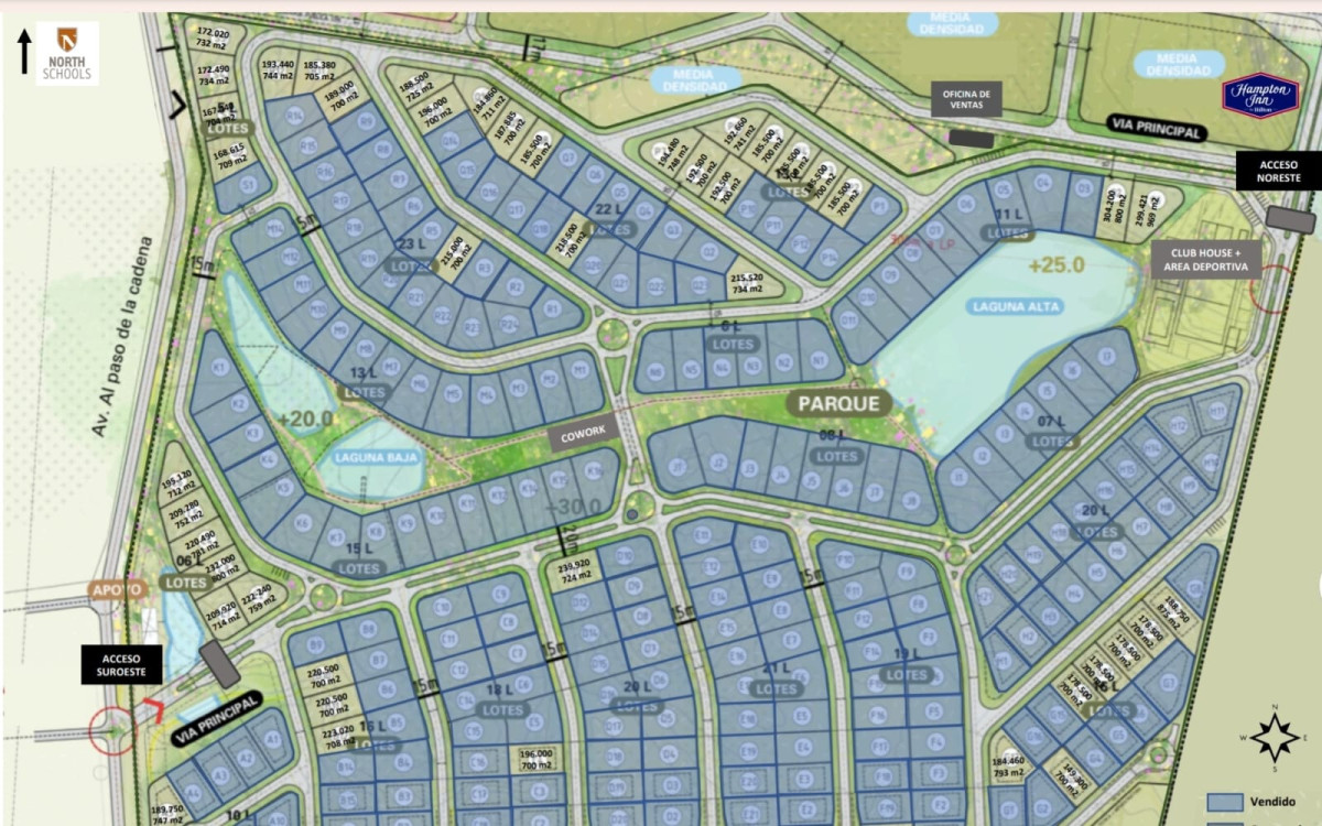 Terreno en venta en Barrio privado en crecimiento