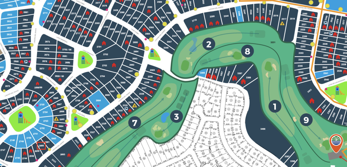 Venta terreno club del lago