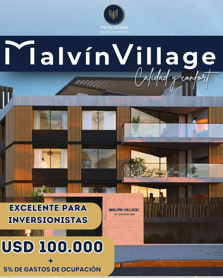 Venta Apartamento en Malvín. Proyecto PRONTA ENTREGA