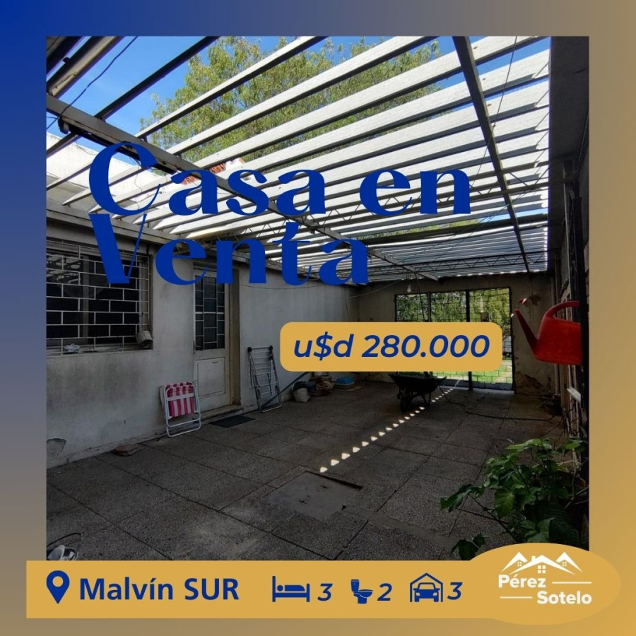 Venta Casa En Malvín Sur A Metros De Avda. Italia
