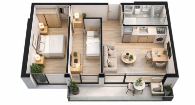 VENTA DE APARTAMENTO DE DOS DORMITORIOS EN TRES CRUCES