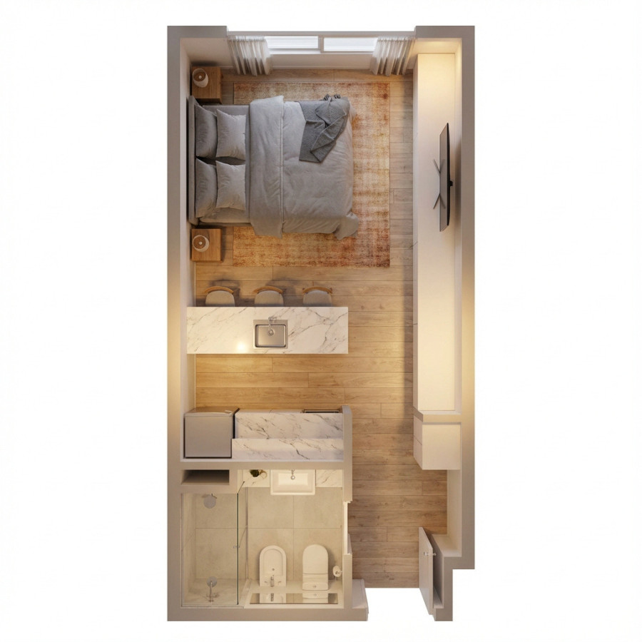 MONOAMBIENTE EN VENTA EN POCITOS