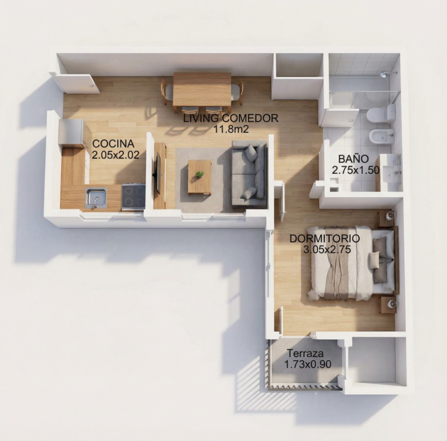 INVERTI HOY AL MEJOR PRECIO DE MERCADO APARTAMENTO DE UN DORMITORIO