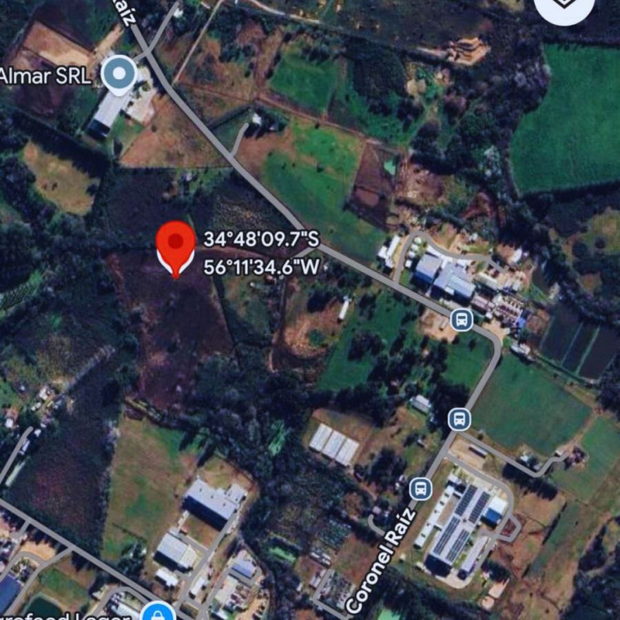 Venta terreno en zona Coronel Raíz y ruta 102