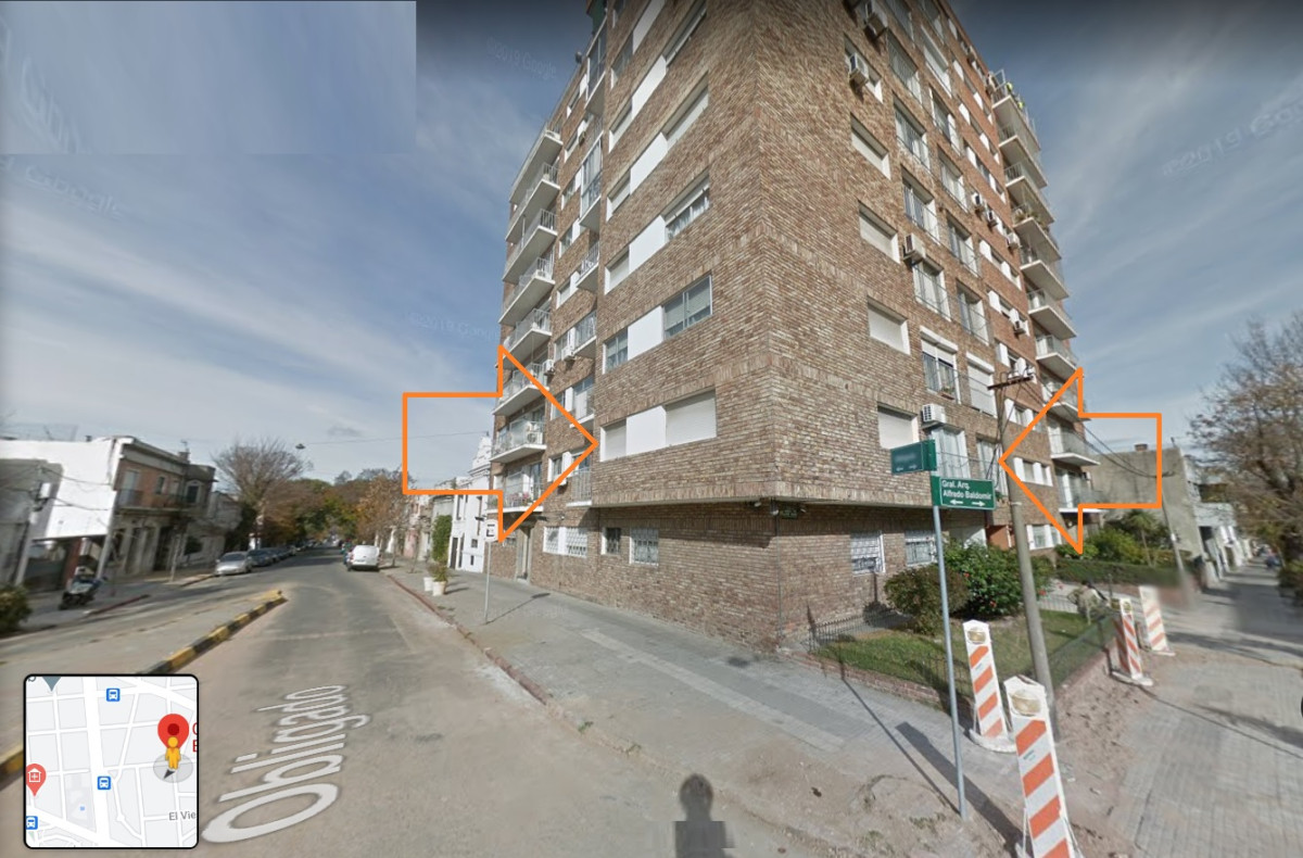 Apartamento en Baldomir esq. Obligado 3 dormitorios Prox. Facultad de Arquitectura en 1er. Piso con Ascensor