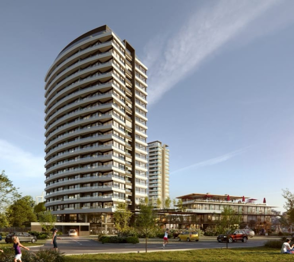 Estrene Diciembre 2023  Piso Alto con Estupenda  Vista sobre Av. de las Américas con Cochera incluída.-