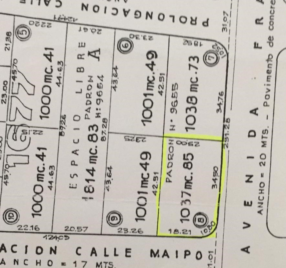Oportunidad Terreno en Parada 8 de La Mansa inserto en Vecindario de Gran Categoría