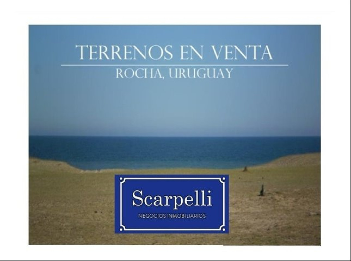 Venta Terreno Oceanico Rocha Pueblo Nuevo Proximo La Pedrer