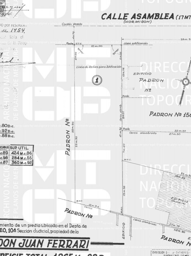 Terreno en Malvin con Orientación norte  485 m2 con 12 mts de frente.-