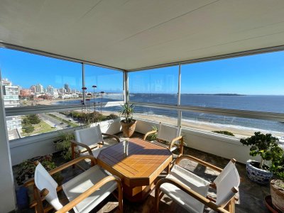 Apto. 3 dorm. con vista al mar. (Playa mansa, pda. 3)