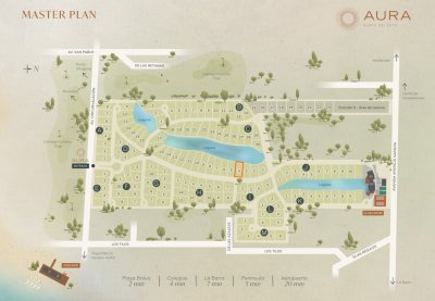 Lote de 1062m2 sobre Laguna en Barrio Privado, Pda 22 de Playa Brava 