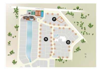 Lote en barrio privado, Pda. 22 de Playa Brava 