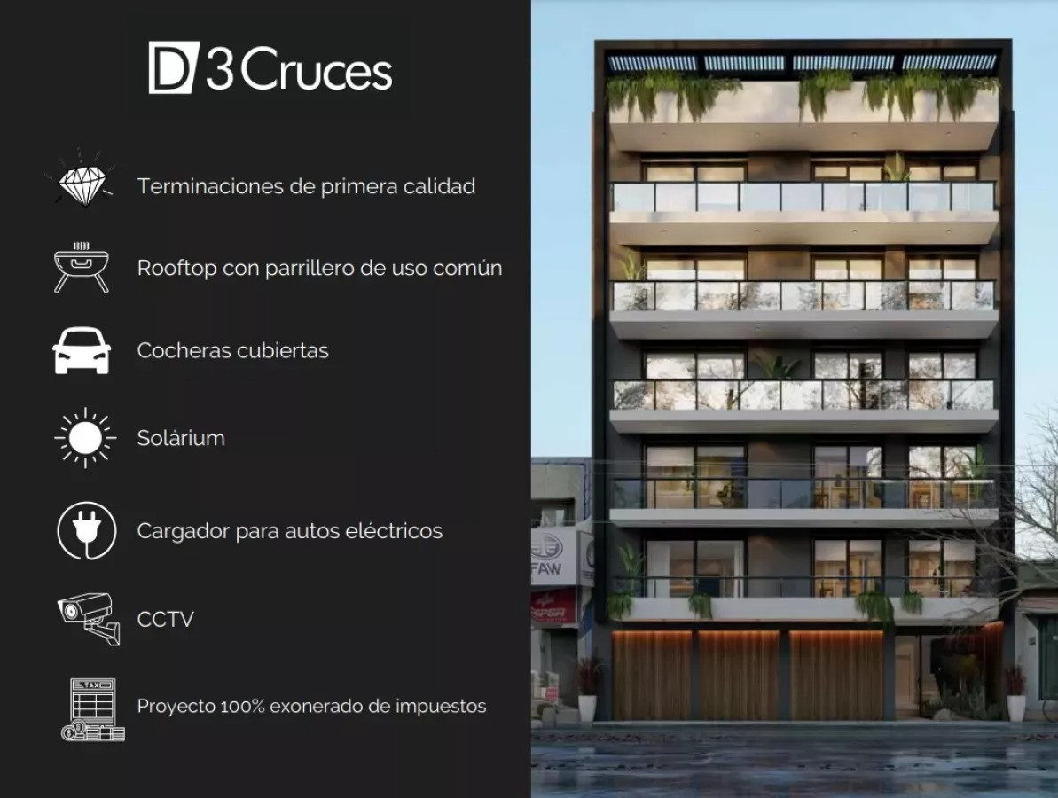 Venta Apartamento 2 Dormitorios A Estrenar Edificio D3 Cruces