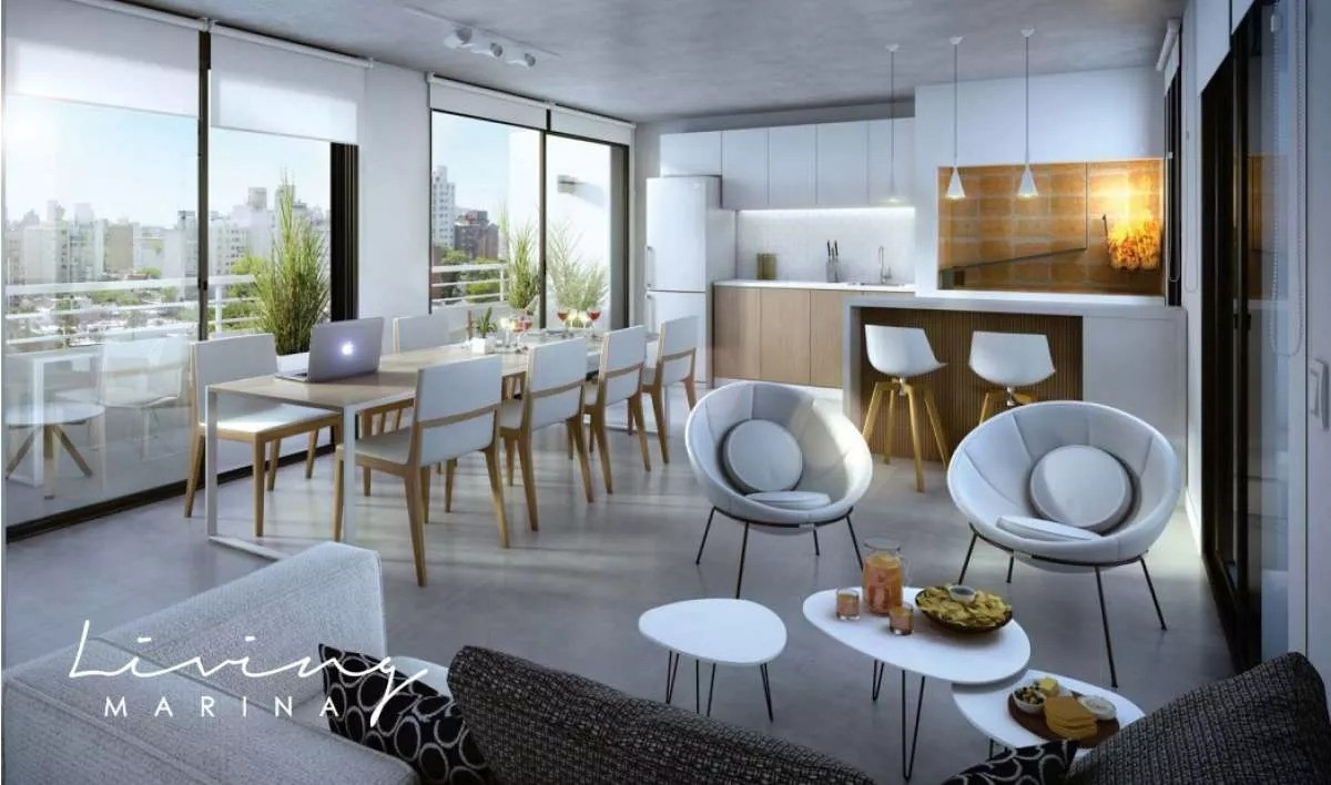 Venta Apartamento 1 Dormitorio Living Marina