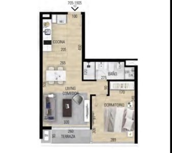 Apartamento de 1 dormitorio en More Altius II 