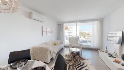 Venta depto de 1 dormitorio y medio en edificio con amenities.