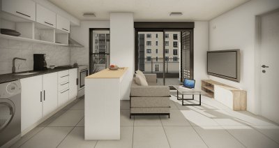 La mejor ubicacion - Venta Ap. Cordón 1D Terraza 8m2 Piso alto Amenities Ley VIS