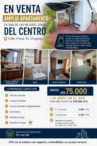 Venta Amplio Apartamento en Pleno Centro