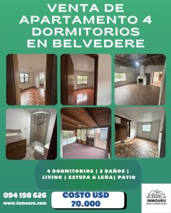 Venta de apartamento en Belvedere