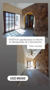 VENTA de apartamento a reciclar de 2 dormitorios en LA BLANQUEADA