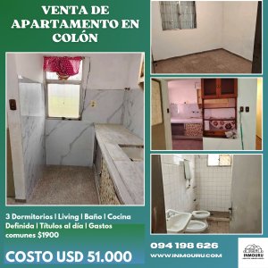 Venta de apartamento en Colón 