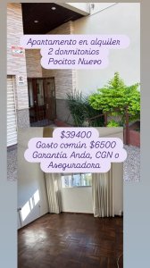 Alquiler de apartamento en Pocitos Nuevo, 2 dormitorios