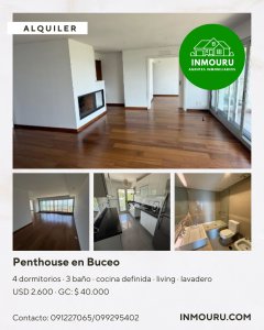 Alquiler de Penthouse en Buceo
