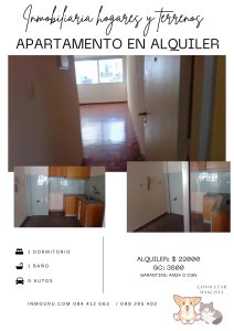 ALQUILER de apartamento de 1 dormitorio en CENTRO