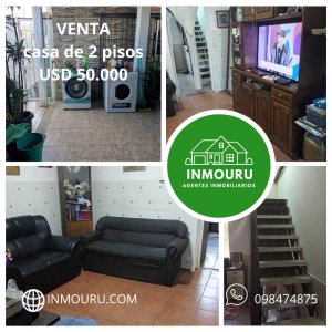 Venta de casa de 2 pisos en Piedras Blancas