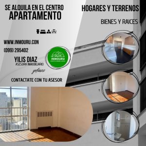 Alquiler de Amplio y Luminoso Apto em Pleno centro
