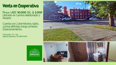 Venta de apartamento en Cooperativa